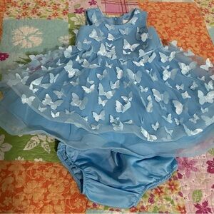 Beautiful Baby Bundle F Light Blue Dress with Butterfly’s